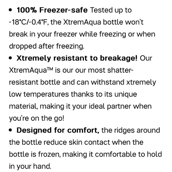 Tupperware Extreme Aqua Freezable Water Bottle - Picture 5 of 6